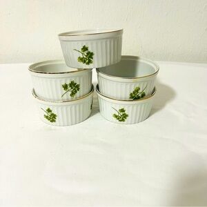 Vintage, Sadek, Set of (5) “Parsley 7377” Gold Trim, Pattern Discontinued